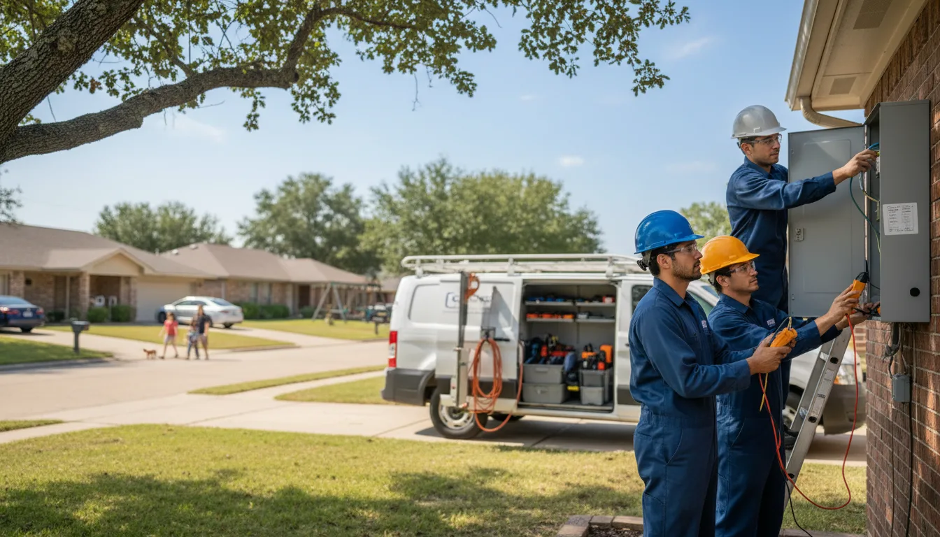 Certified electrician providing emergency electrical services in Fork, MD
